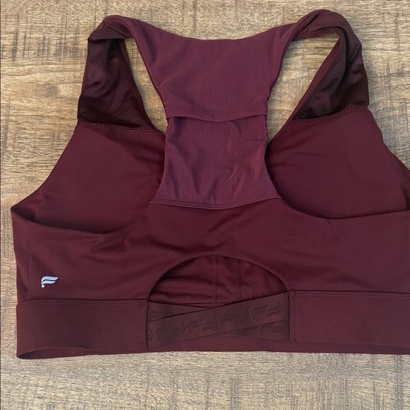 Fabletics Deep Red Sports Bra - Picture 3 of 5